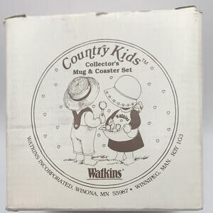 Vintage 1990s - Watkins Country Kids Coffee Cup - (Christmas Is Love)